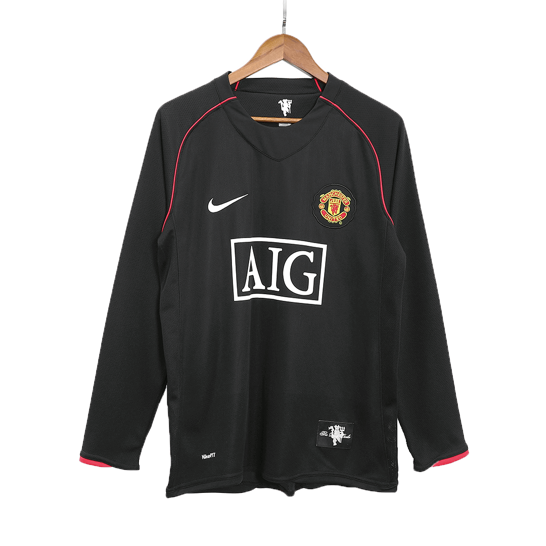 Koszulka piłkarska retro z długim rękawem Manchester United 2007/08 wyjazdowa RONALDO #7 - Kibula
