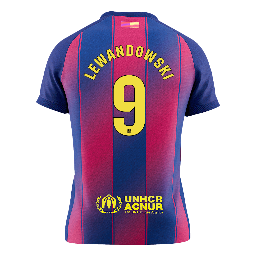 Koszulka piłkarska FC Barcelona 2025/26 domowa LEWANDOWSKI #9