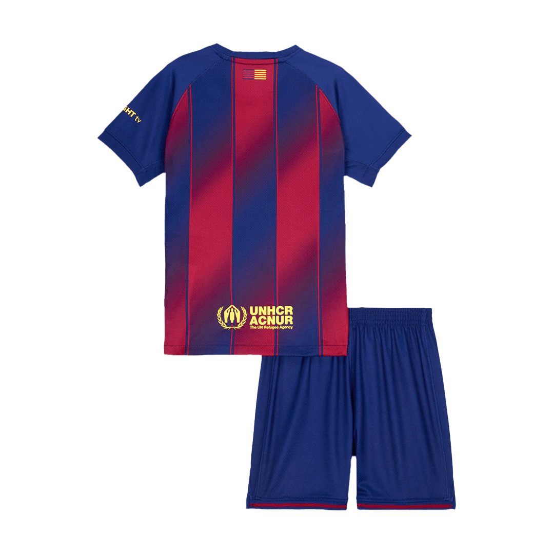 Dziecięcy zestaw piłkarski FC Barcelona 2025/26 domowy