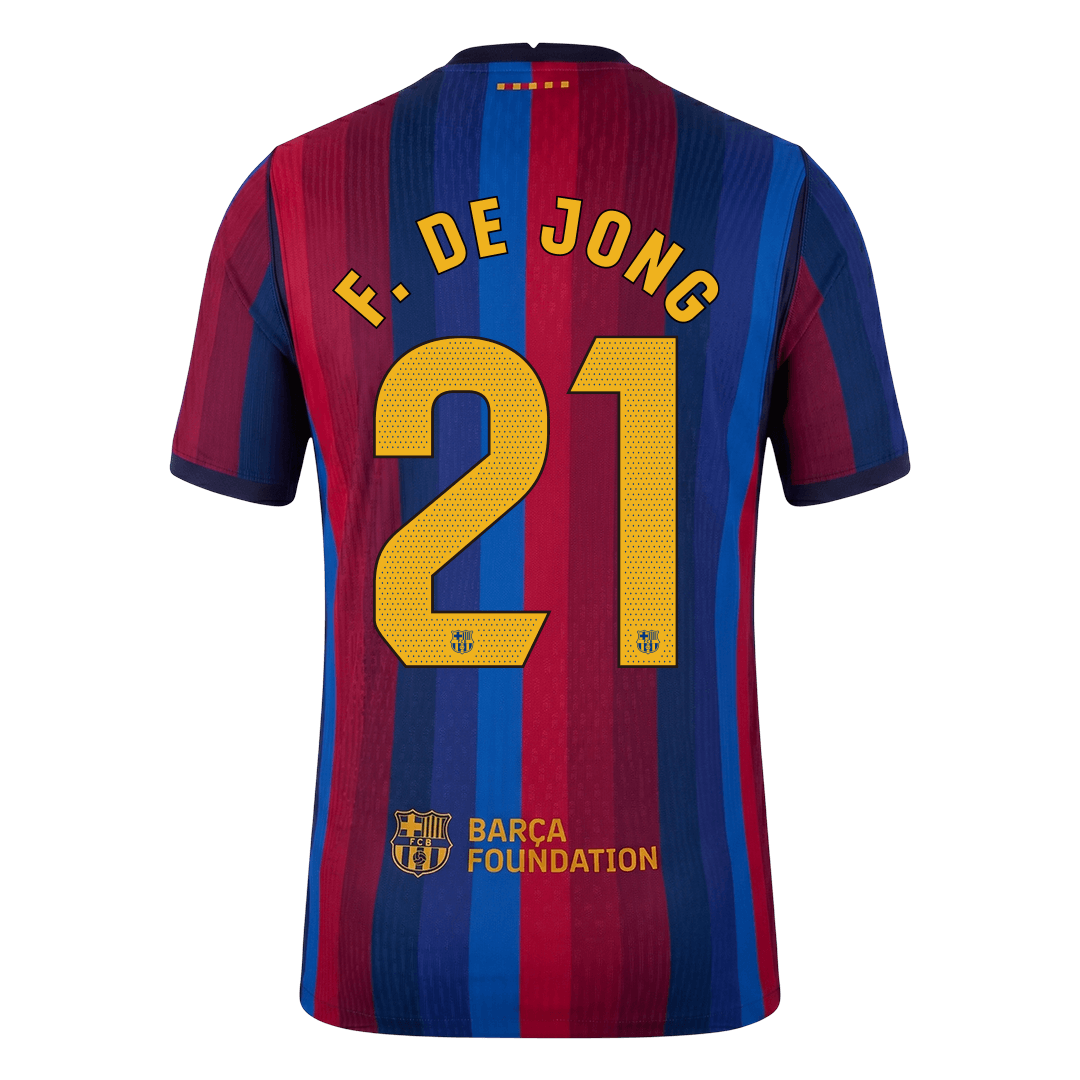 Koszulka piłkarska w wersji zawodniczej FC Barcelona 2026/27 domowa F. DE JONG #21