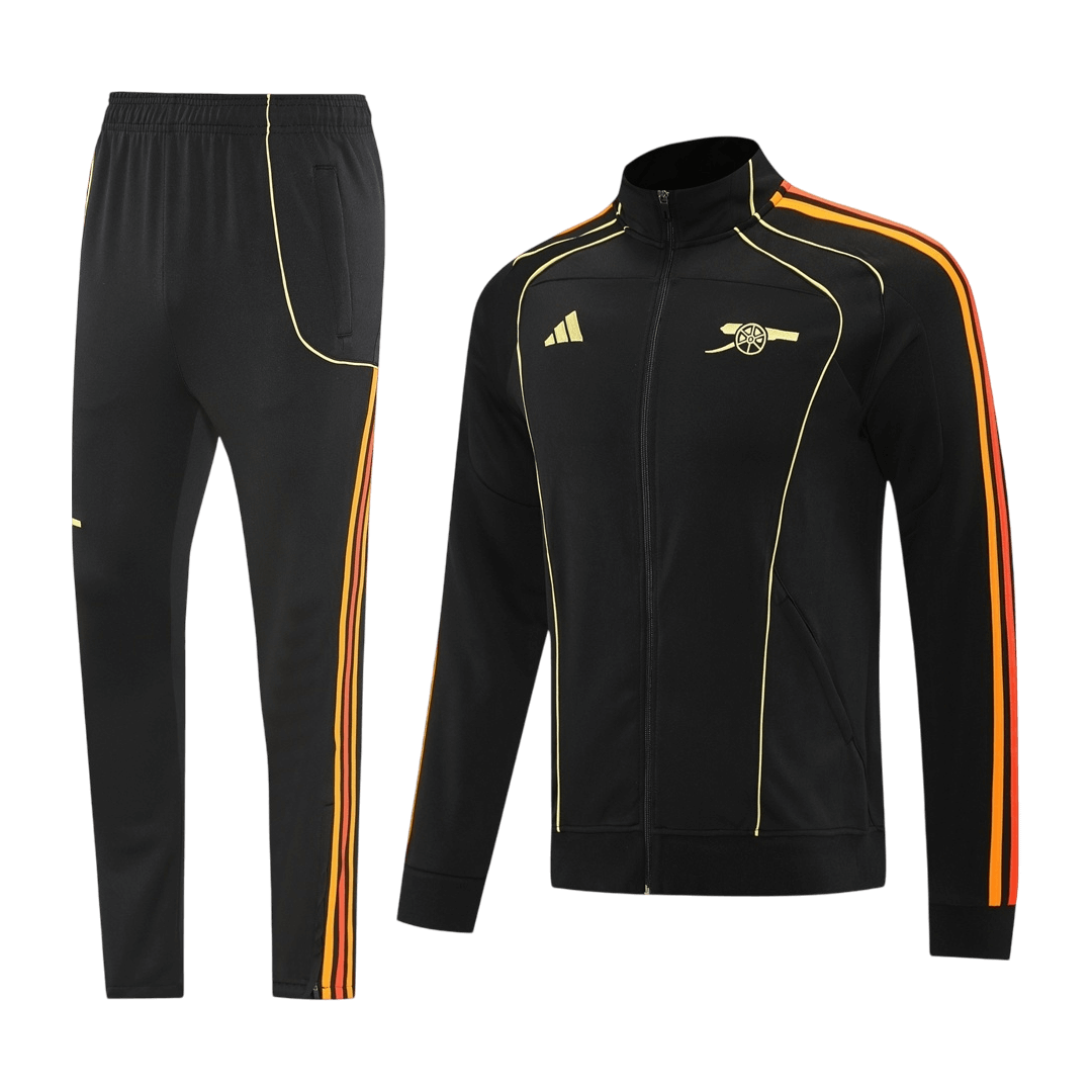 Męski dres treningowy Arsenal 2025/26 czarny - Kibula
