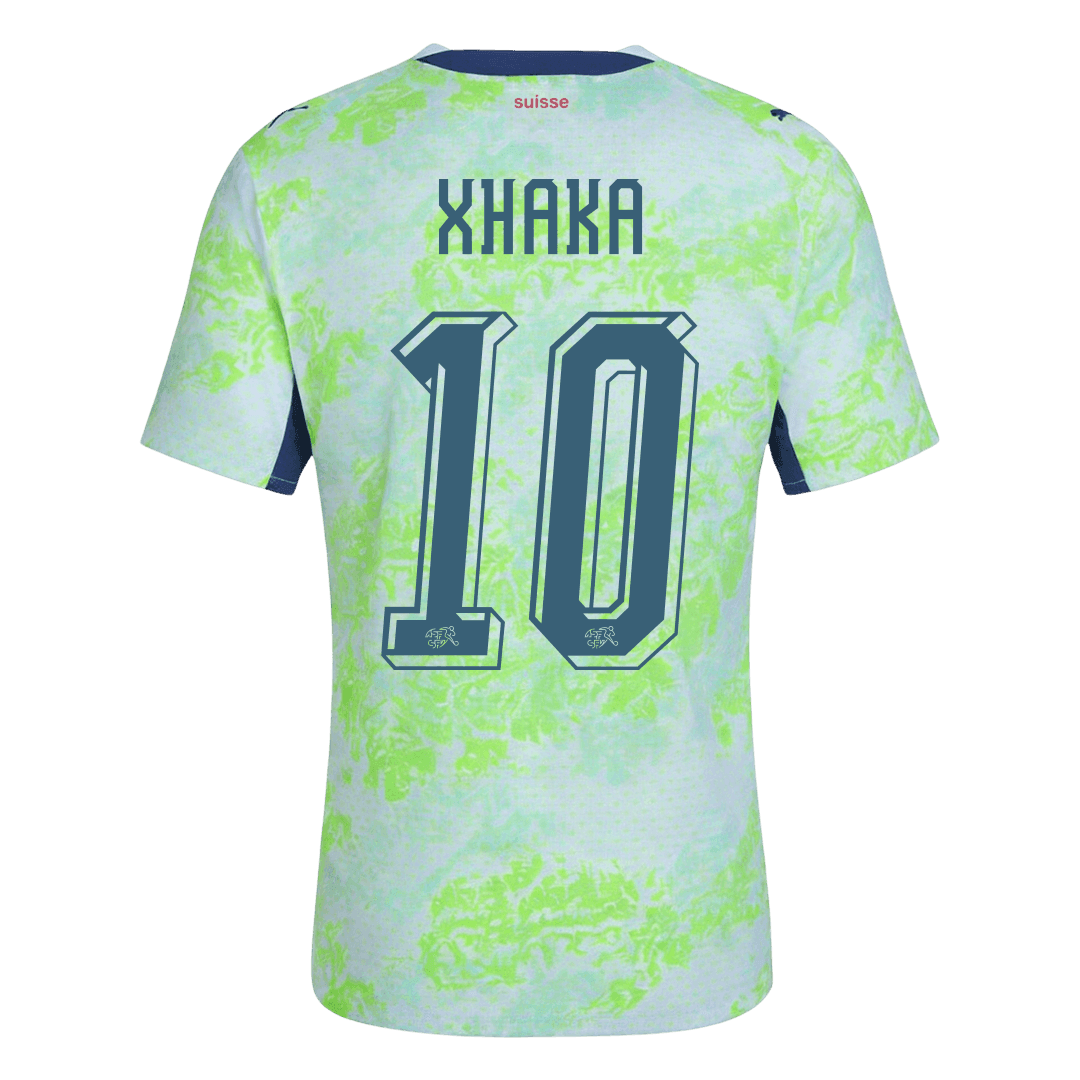 Koszulka piłkarska w wersji zawodniczej Szwajcaria Mundial 2026 wyjazdowa XHAKA #10