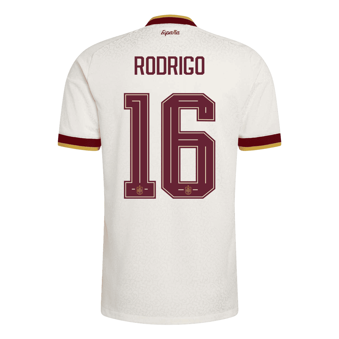 Koszulka piłkarska w wersji zawodniczej Hiszpania Mundial 2026 wyjazdowa Champion Edition RODRIGO #16
