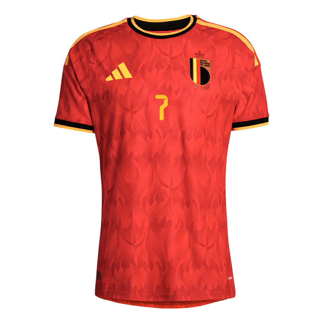 Koszulka piłkarska w wersji zawodniczej Belgia Mundial 2026 domowa DE BRUYNE #7