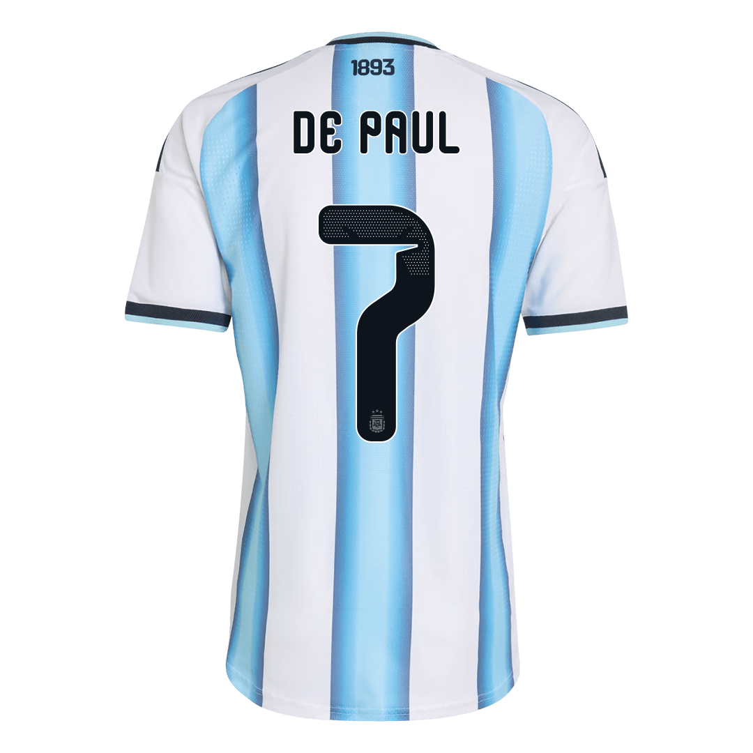 Koszulka piłkarska w wersji zawodniczej Argentyna Mundial 2026 domowa DE PAUL #7