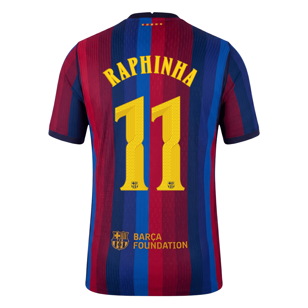 Koszulka piłkarska w wersji zawodniczej FC Barcelona UCL 2026/27 domowa RAPHINHA #11