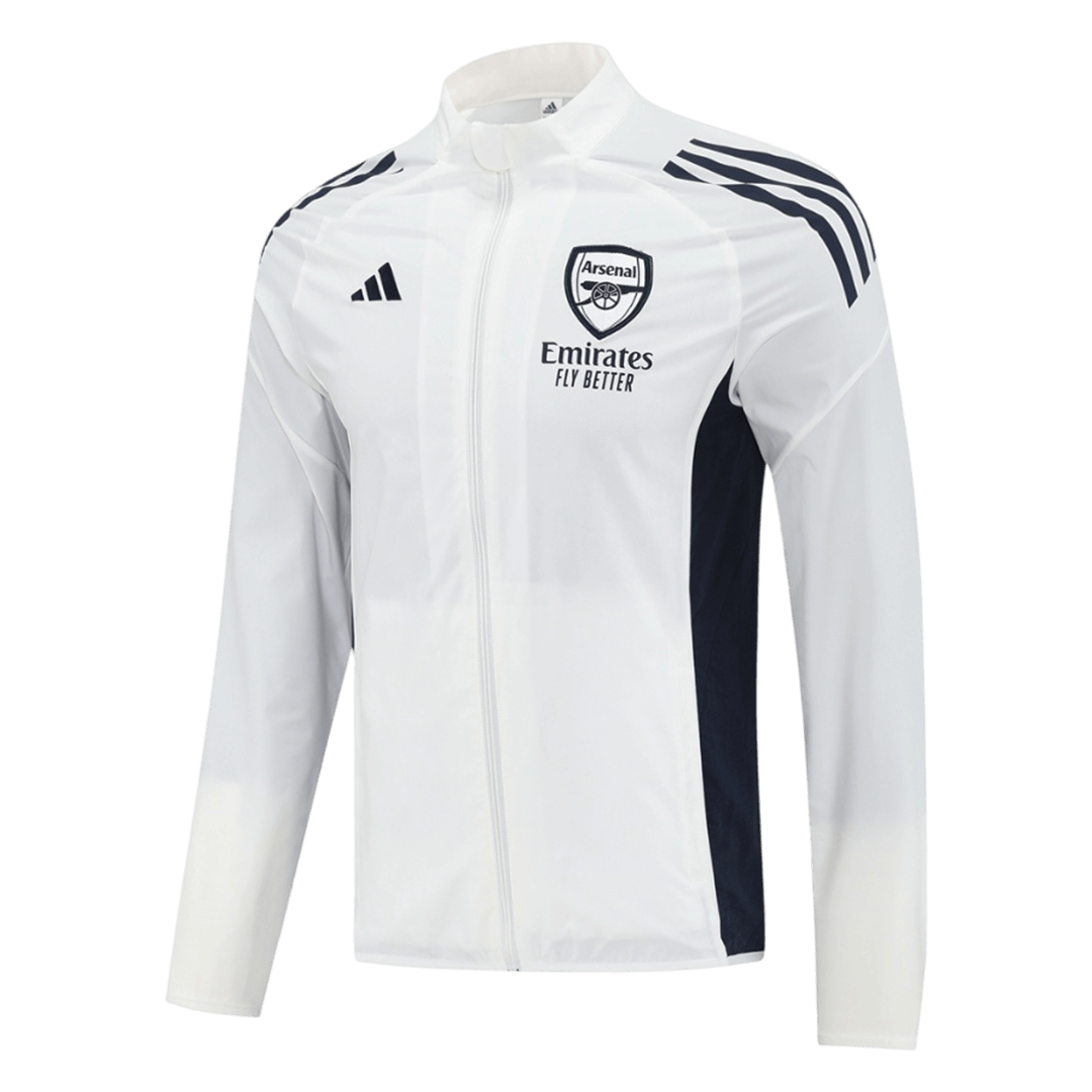 Kurtka przeciwwiatrowa Arsenal 2025/26 biała - Kibula