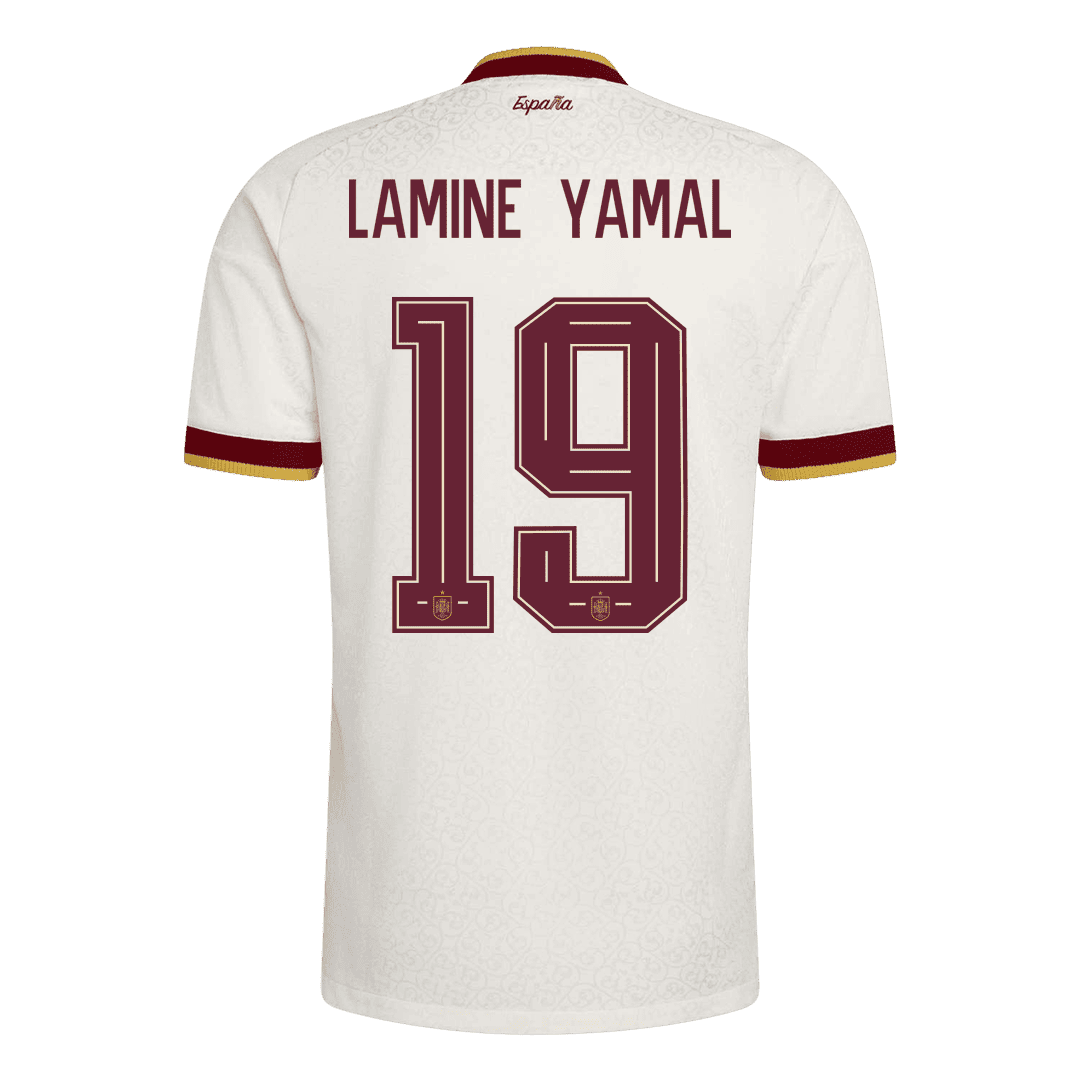 Koszulka piłkarska w wersji zawodniczej Hiszpania Mundial 2026 wyjazdowa Champion Edition LAMINE YAMAL #19