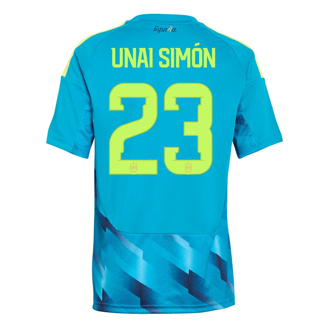 Koszulka piłkarska bramkarska Hiszpania Mundial 2026 UNAI SIMÓN #23