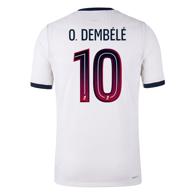 Koszulka piłkarska w wersji zawodniczej PSG 2026/27 wyjazdowa O. DEMBÉLÉ #10