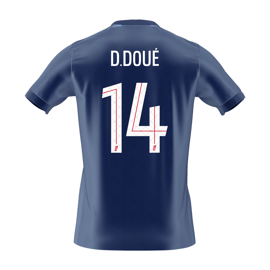 Koszulka piłkarska PSG 2025/26 domowa D.DOUÉ #14