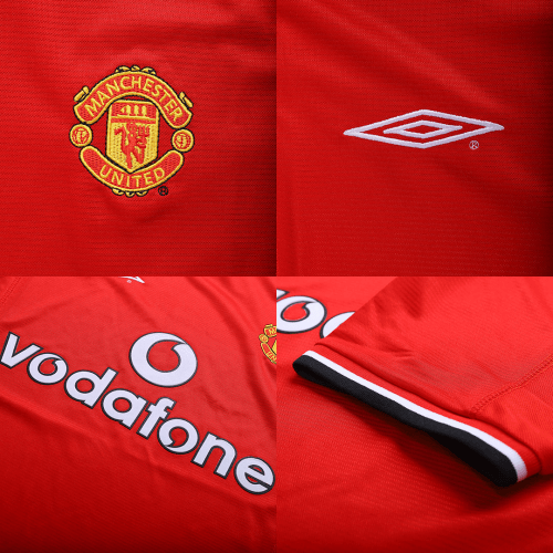 Koszulka piłkarska retro Manchester United 2000/02 domowa