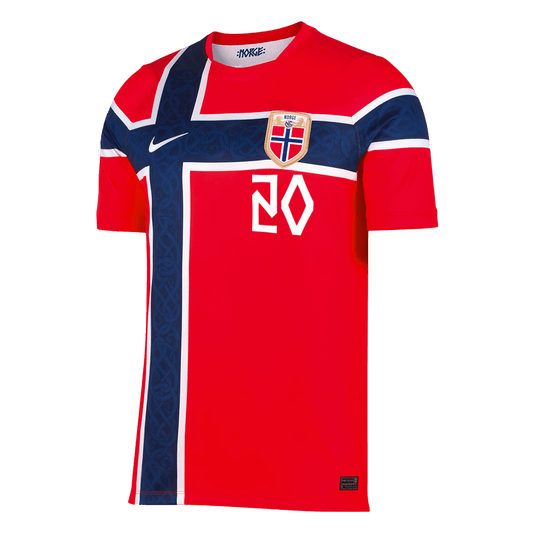Koszulka piłkarska Norwegia Mundial 2026 domowa NUSA #20