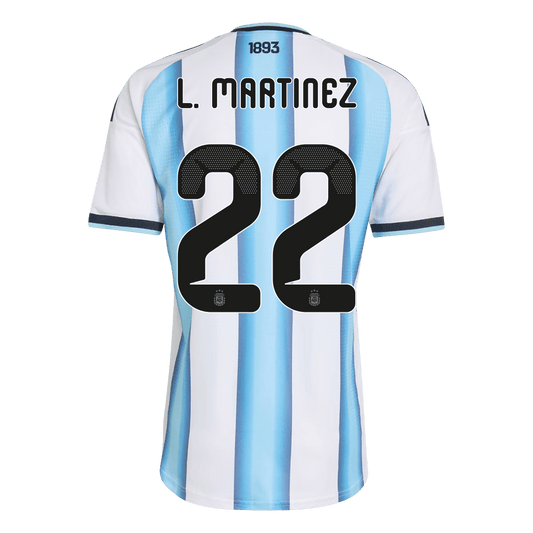 Koszulka piłkarska w wersji zawodniczej Argentyna Mundial 2026 domowa L. MARTINEZ #22