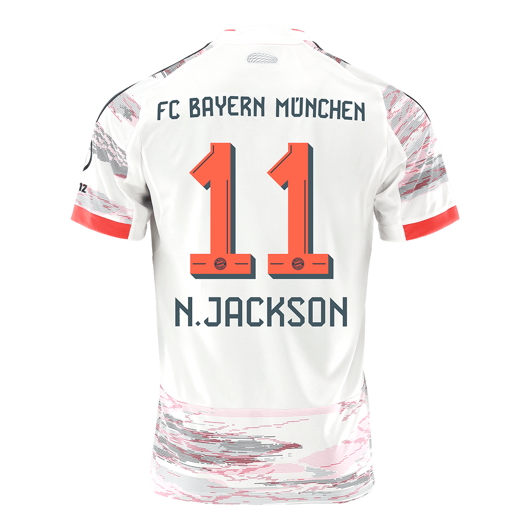 Koszulka piłkarska Bayern Monachium 2025/26 wyjazdowa N.JACKSON #11 - Kibula