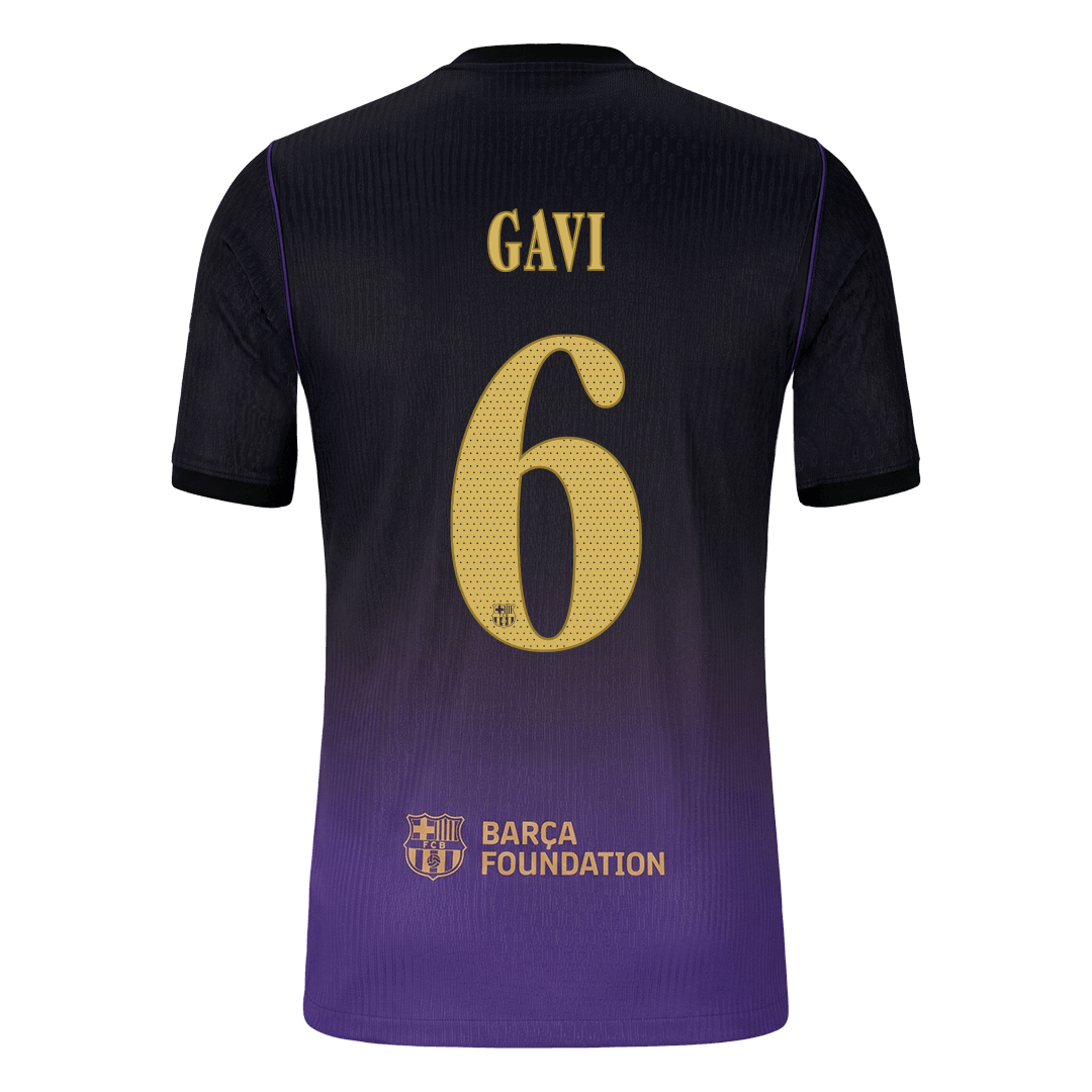 Koszulka piłkarska w wersji zawodniczej FC Barcelona UCL 2026/27 wyjazdowa GAVI #6