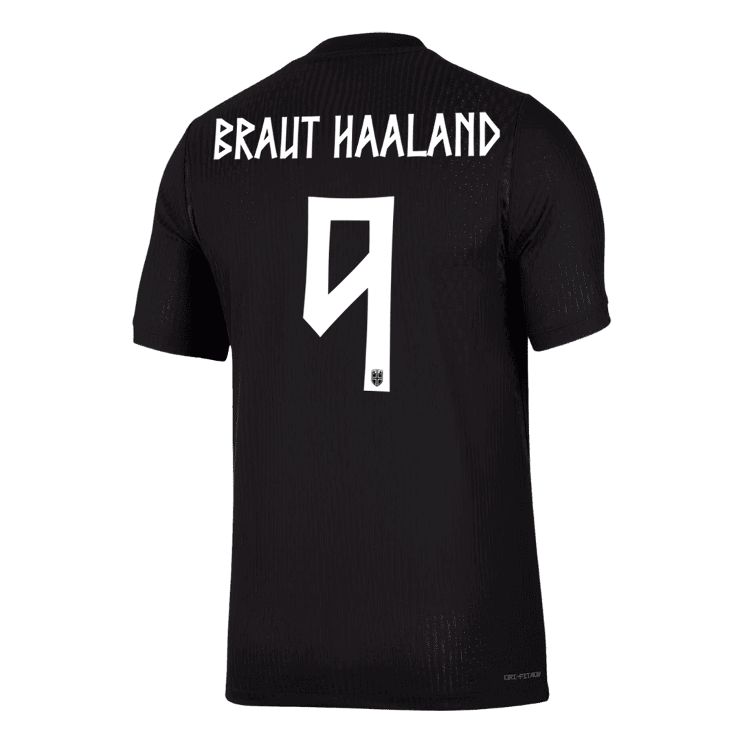 Koszulka piłkarska w wersji zawodniczej Norwegia Mundial 2026 wyjazdowa BRAUT HAALAND #9