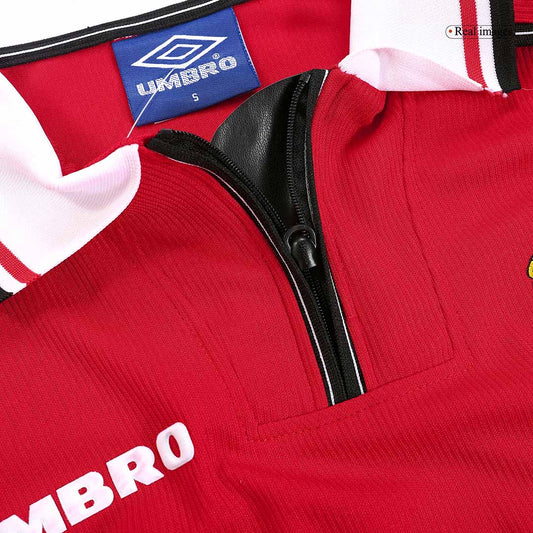Koszulka piłkarska retro z długim rękawem Manchester United 1998/99 domowa - Kibula