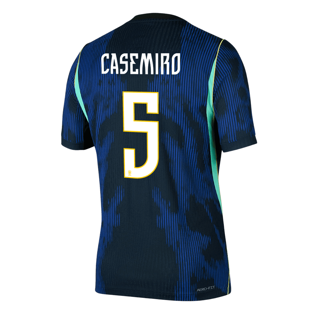 Koszulka piłkarska w wersji zawodniczej Brazylia Mundial 2026 wyjazdowa CASEMIRO #5