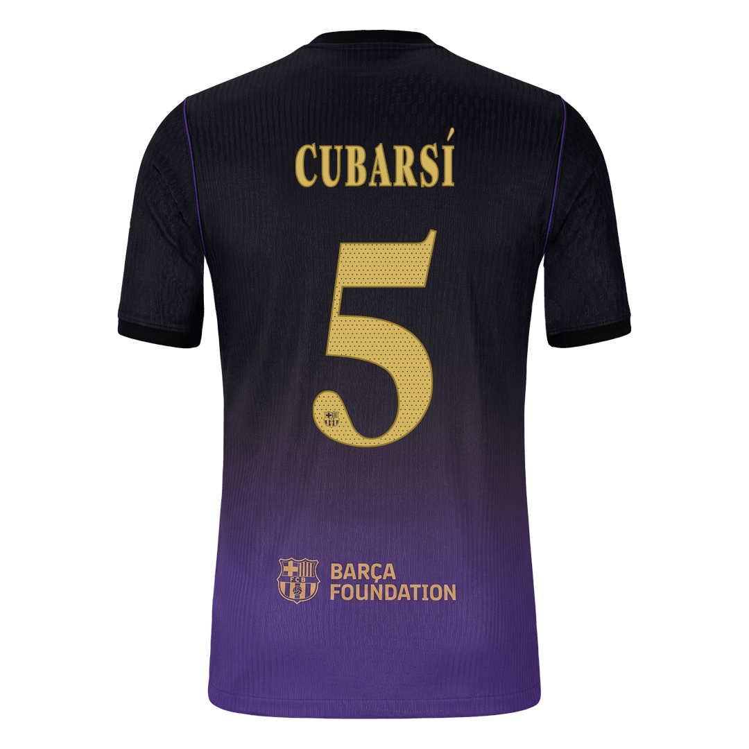 Koszulka piłkarska w wersji zawodniczej FC Barcelona UCL 2026/27 wyjazdowa CUBARSÍ #5