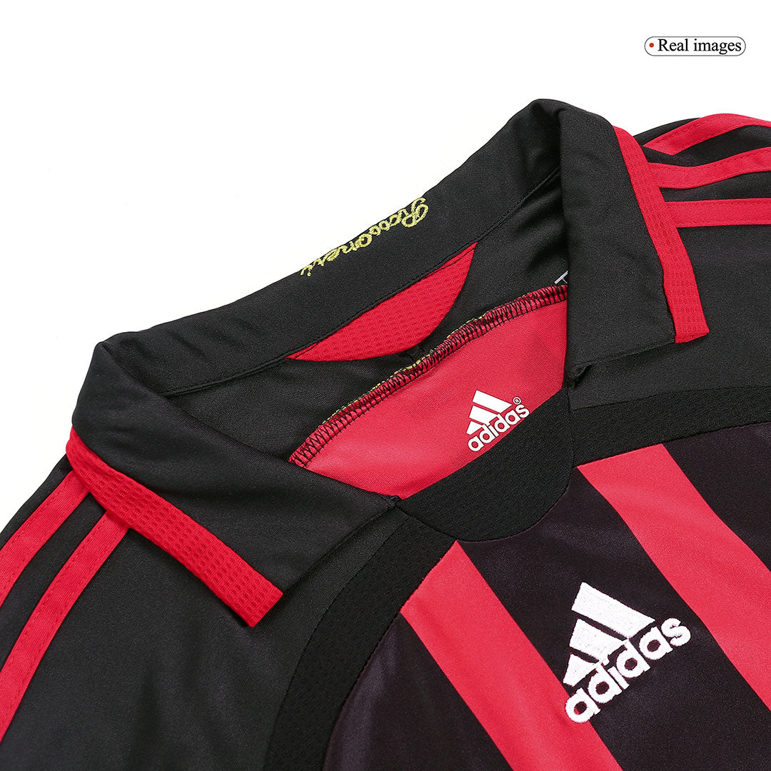 Koszulka piłkarska retro z długim rękawem AC Milan 2006/07 domowa MALDINI #3 - Kibula