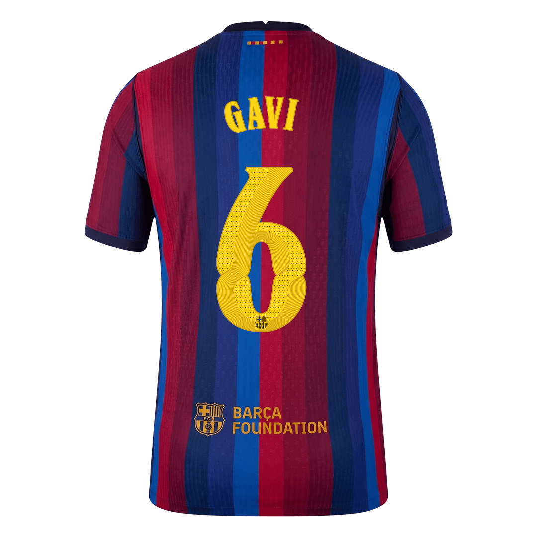 Koszulka piłkarska w wersji zawodniczej FC Barcelona UCL 2026/27 domowa GAVI #6