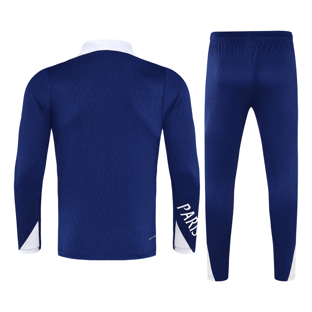 Męski dres treningowy z bluzą rozpinaną PSG 2025/26 granatowy