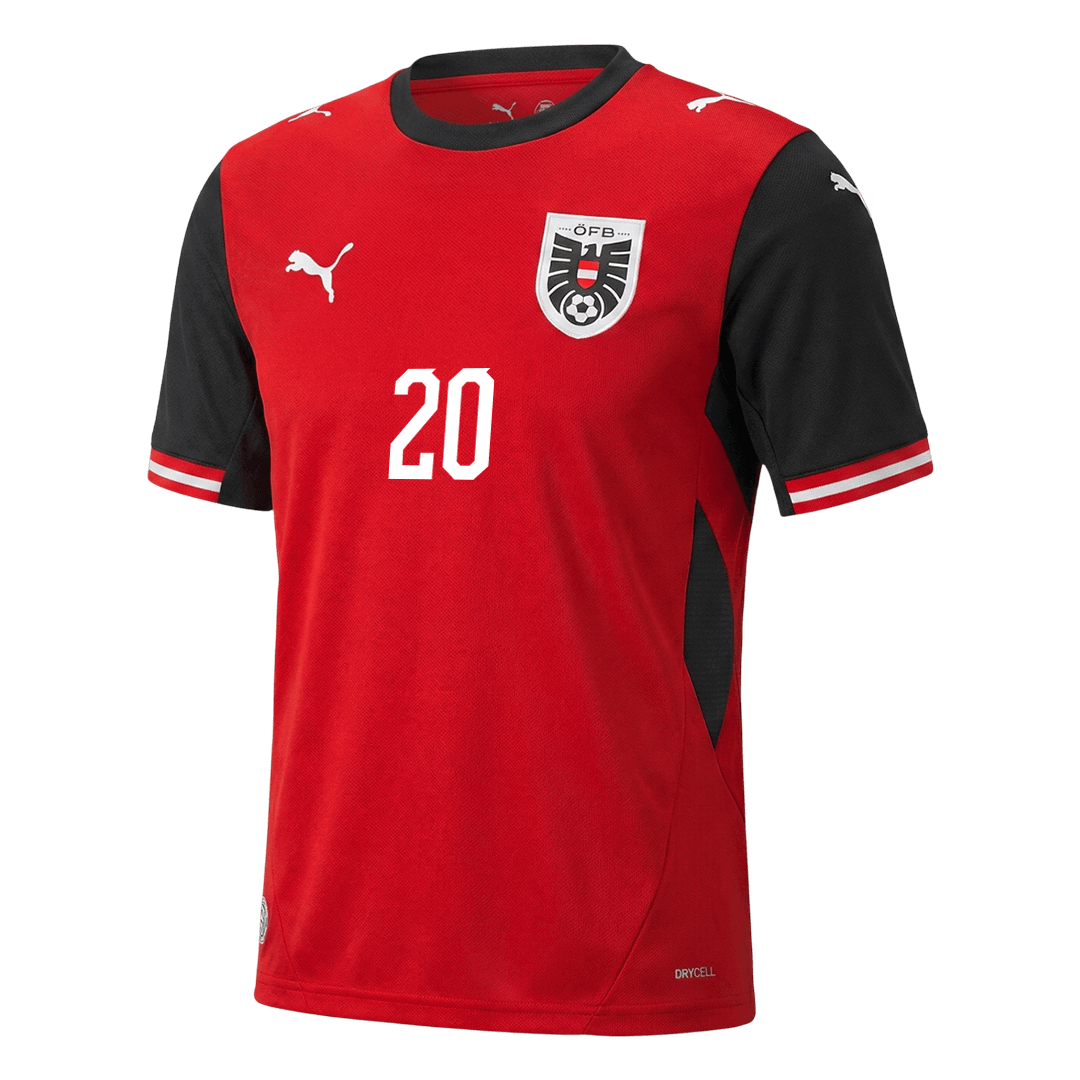 Koszulka piłkarska Austria Mundial 2026 domowa LAIMER #20