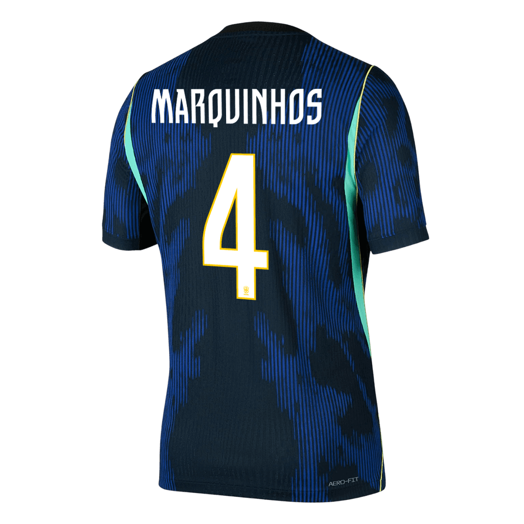Koszulka piłkarska w wersji zawodniczej Brazylia Mundial 2026 wyjazdowa MARQUINHOS #4