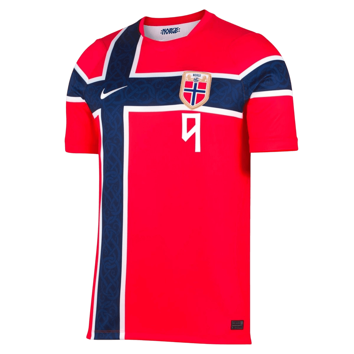 Koszulka piłkarska w wersji zawodniczej Norwegia Mundial 2026 domowa BRAUT HAALAND #9