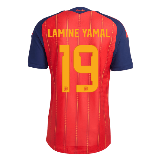 Koszulka piłkarska w wersji zawodniczej Hiszpania Mundial 2026 domowa LAMINE YAMAL #19