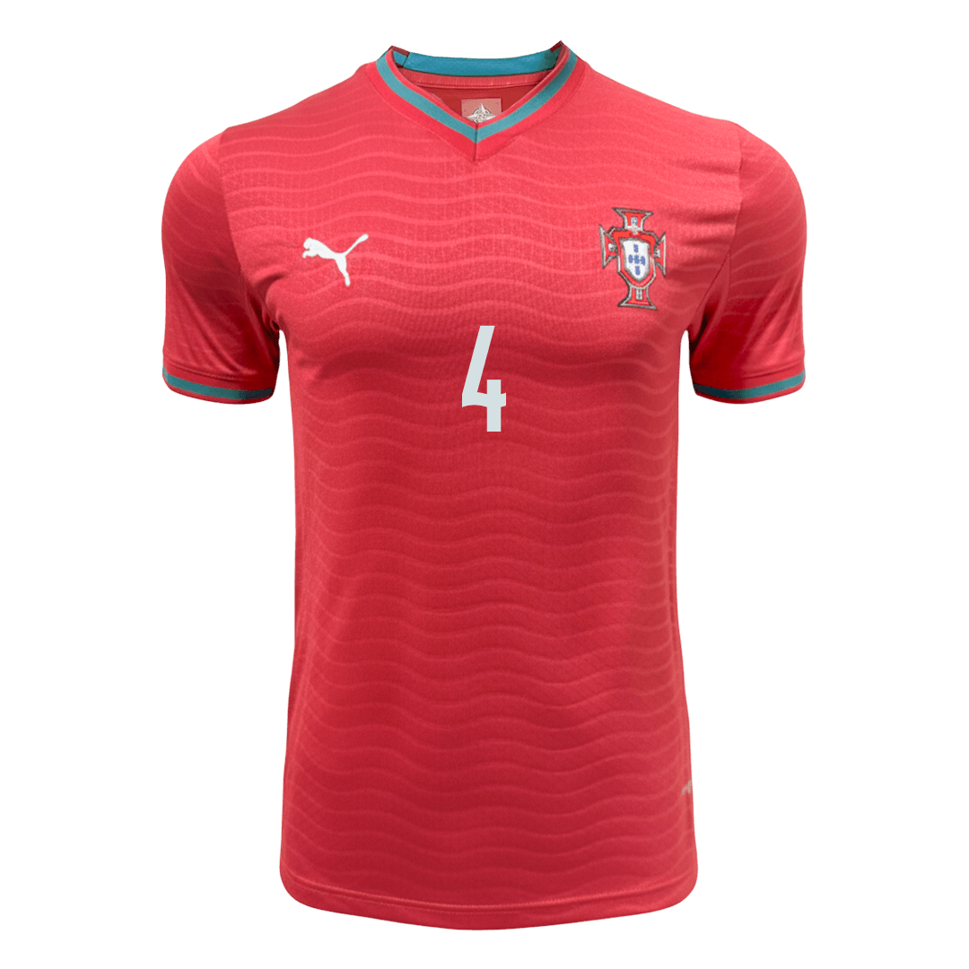 Koszulka piłkarska w wersji zawodniczej Portugalia Mundial 2026 domowa RÚBEN DIAS #4
