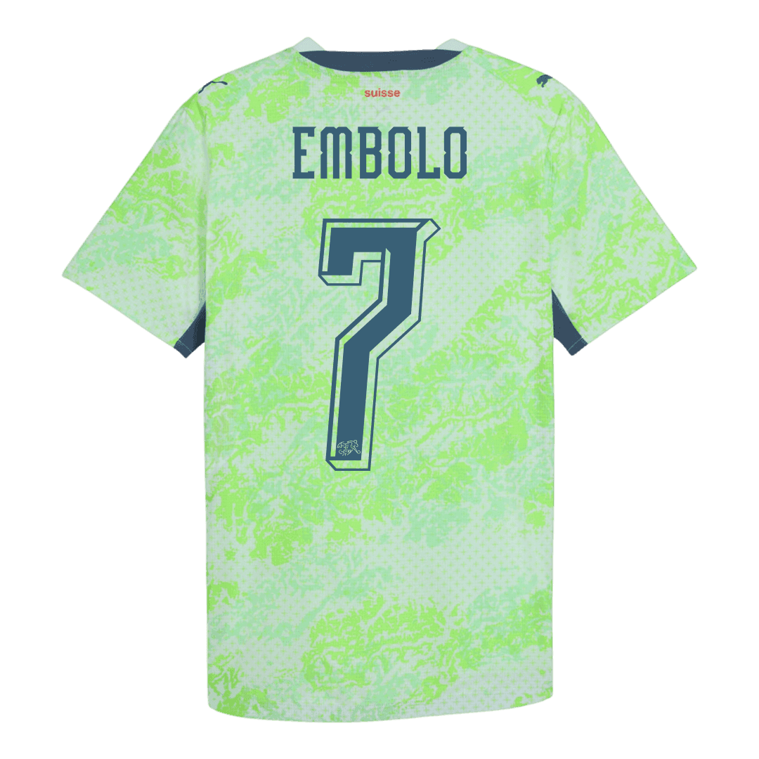 Koszulka piłkarska Szwajcaria Mundial 2026 wyjazdowa EMBOLO #7