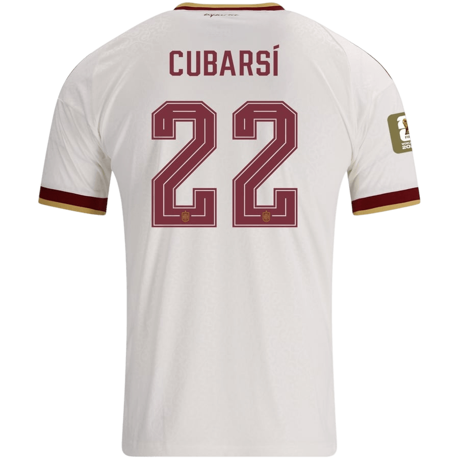 Koszulka piłkarska Hiszpania Mundial 2026 wyjazdowa Champion Edition CUBARSÍ #22