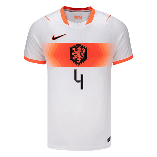Koszulka piłkarska Holandia Mundial 2026 wyjazdowa VIRGIL #4