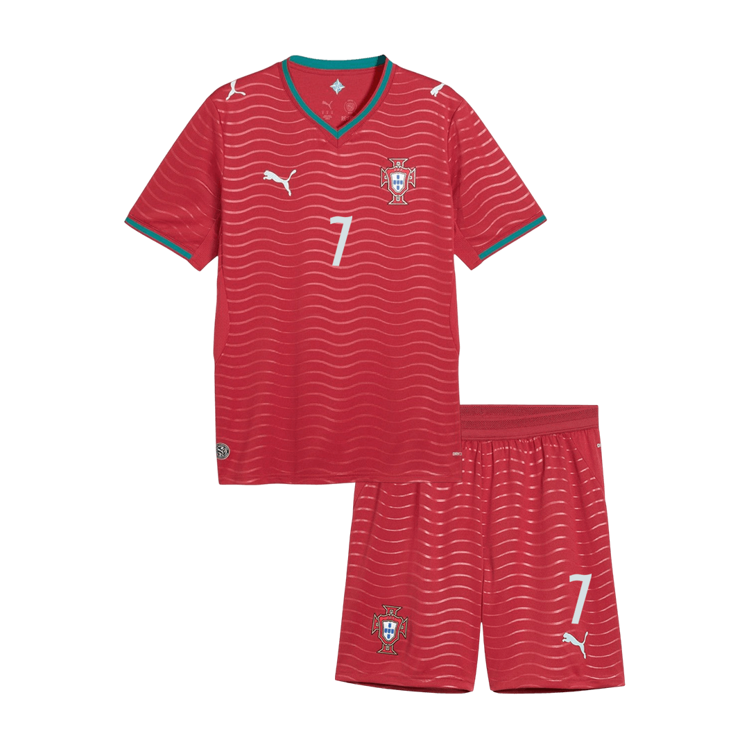 Dziecięcy zestaw piłkarski Portugalia Mundial 2026 domowy RONALDO #7