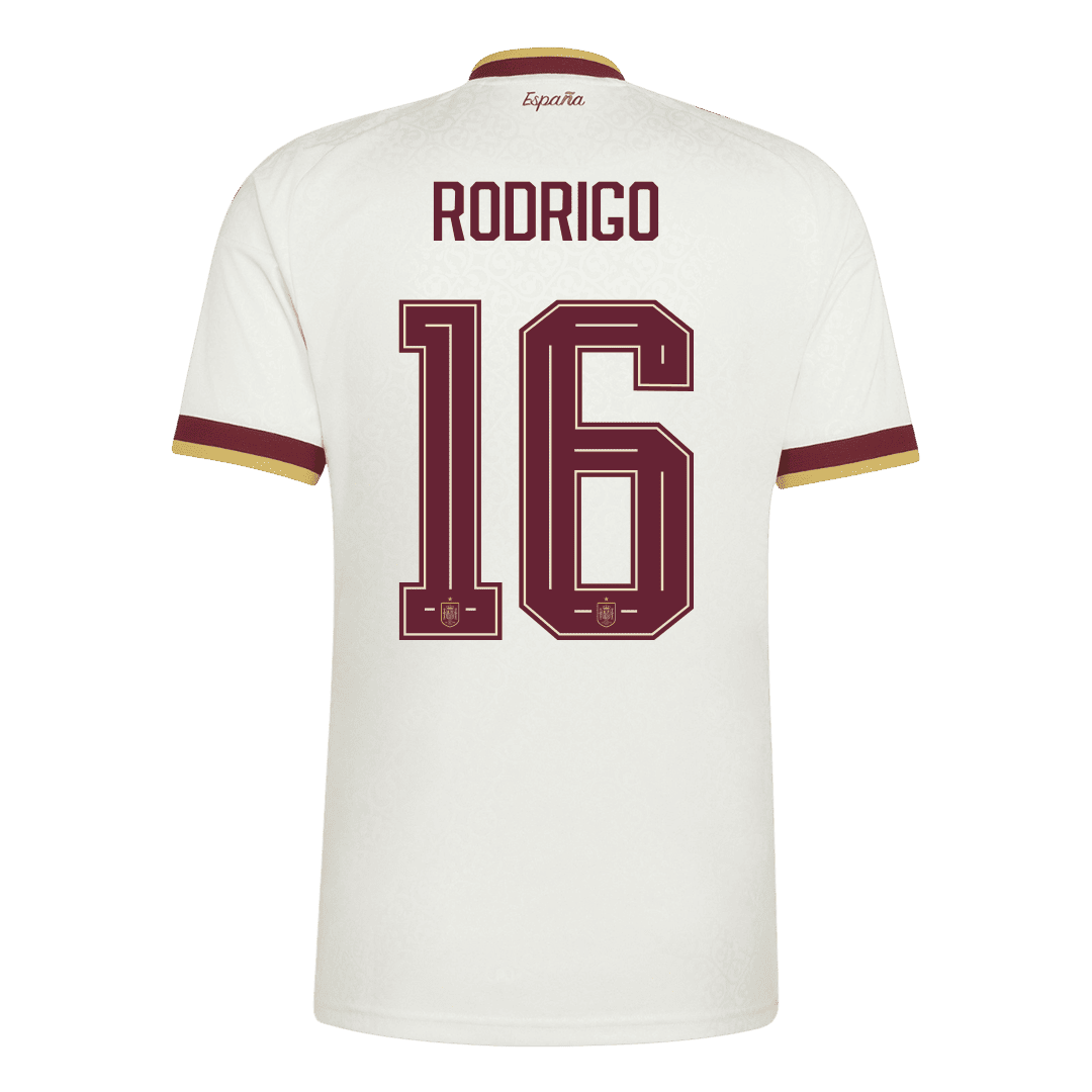 Koszulka piłkarska Hiszpania Mundial 2026 wyjazdowa Champion Edition RODRIGO #16