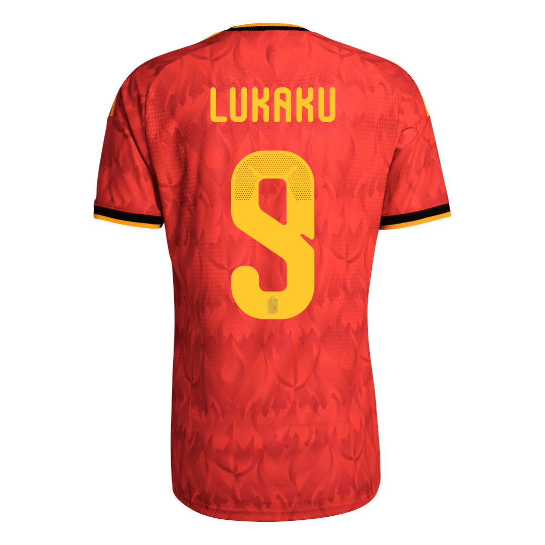 Koszulka piłkarska w wersji zawodniczej Belgia Mundial 2026 domowa LUKAKU #9