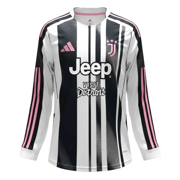 Koszulka piłkarska z długim rękawem Juventus 2025/26 domowa