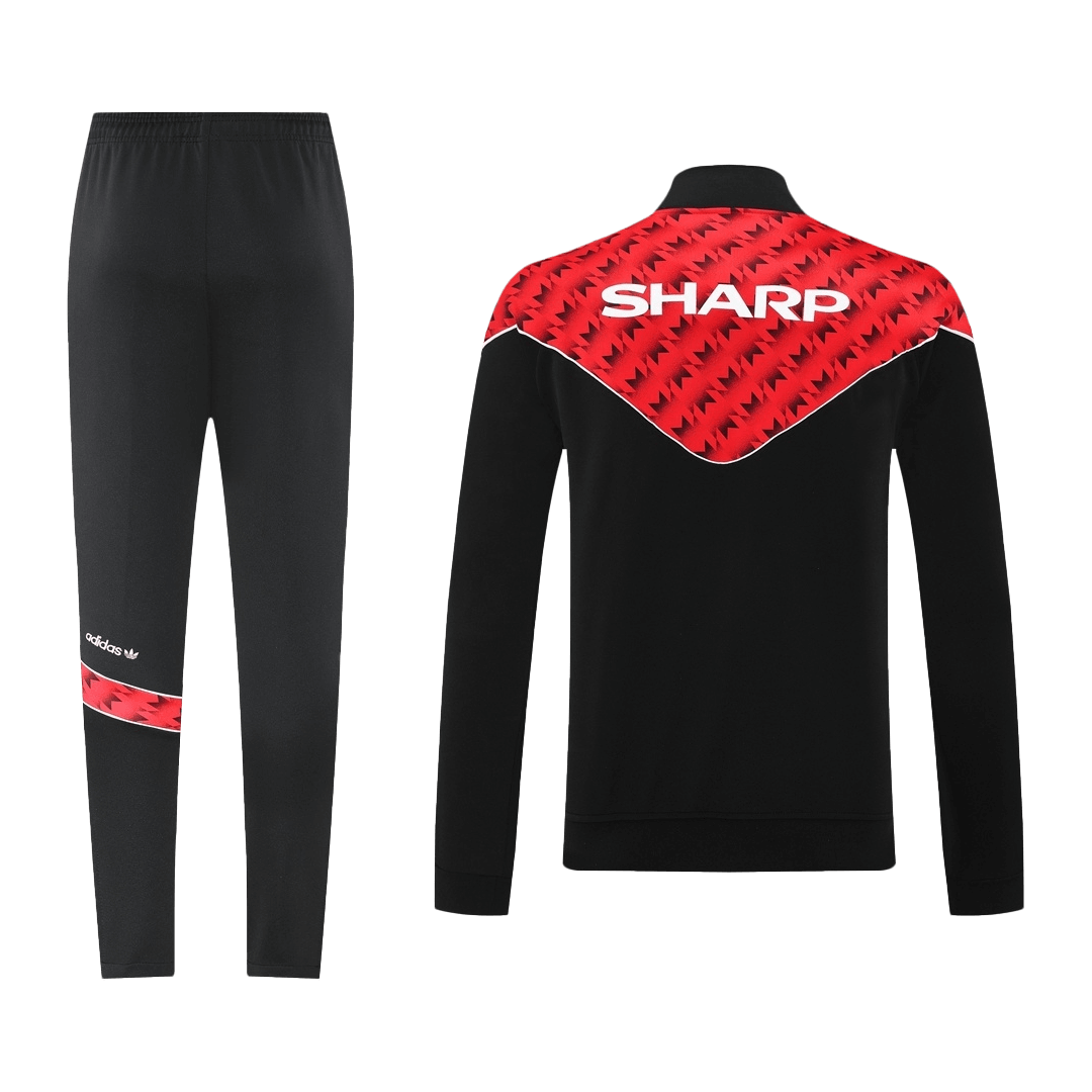 Męski dres treningowy Manchester United 2025/26 czerwono-czarny