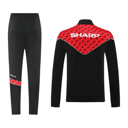 Męski dres treningowy Manchester United 2025/26 czerwono-czarny