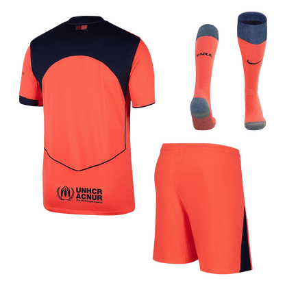 Męski pełny zestaw piłkarski FC Barcelona 2025/26 trzeci - Kibula