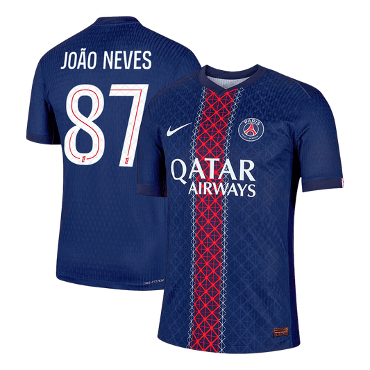 Koszulka piłkarska w wersji zawodniczej PSG 2025/26 domowa JOÃO NEVES #87