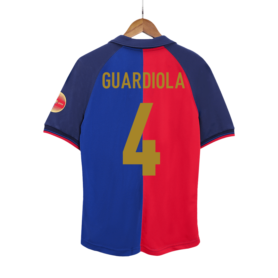 Koszulka piłkarska retro FC Barcelona 1999/00 domowa 100th Anniversary GUARDIOLA #4 - Kibula