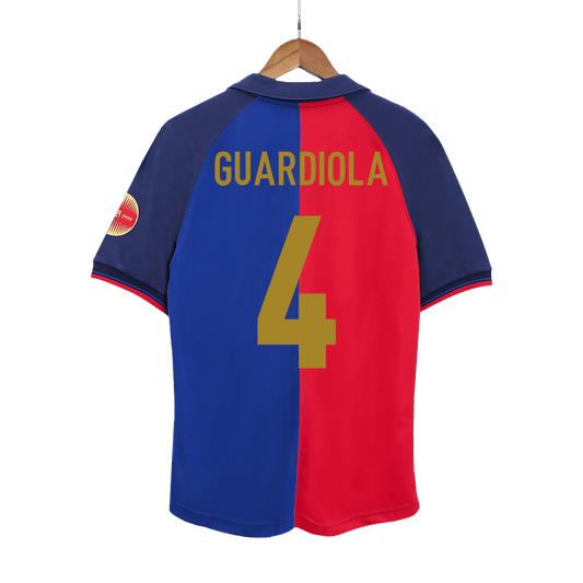 Koszulka piłkarska retro FC Barcelona 1999/00 domowa 100th Anniversary GUARDIOLA #4 - Kibula