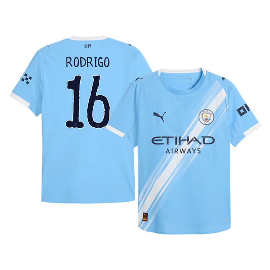Koszulka piłkarska w wersji zawodniczej Manchester City Club World Cup Mundial 2025/26 domowa RODRIGO #16