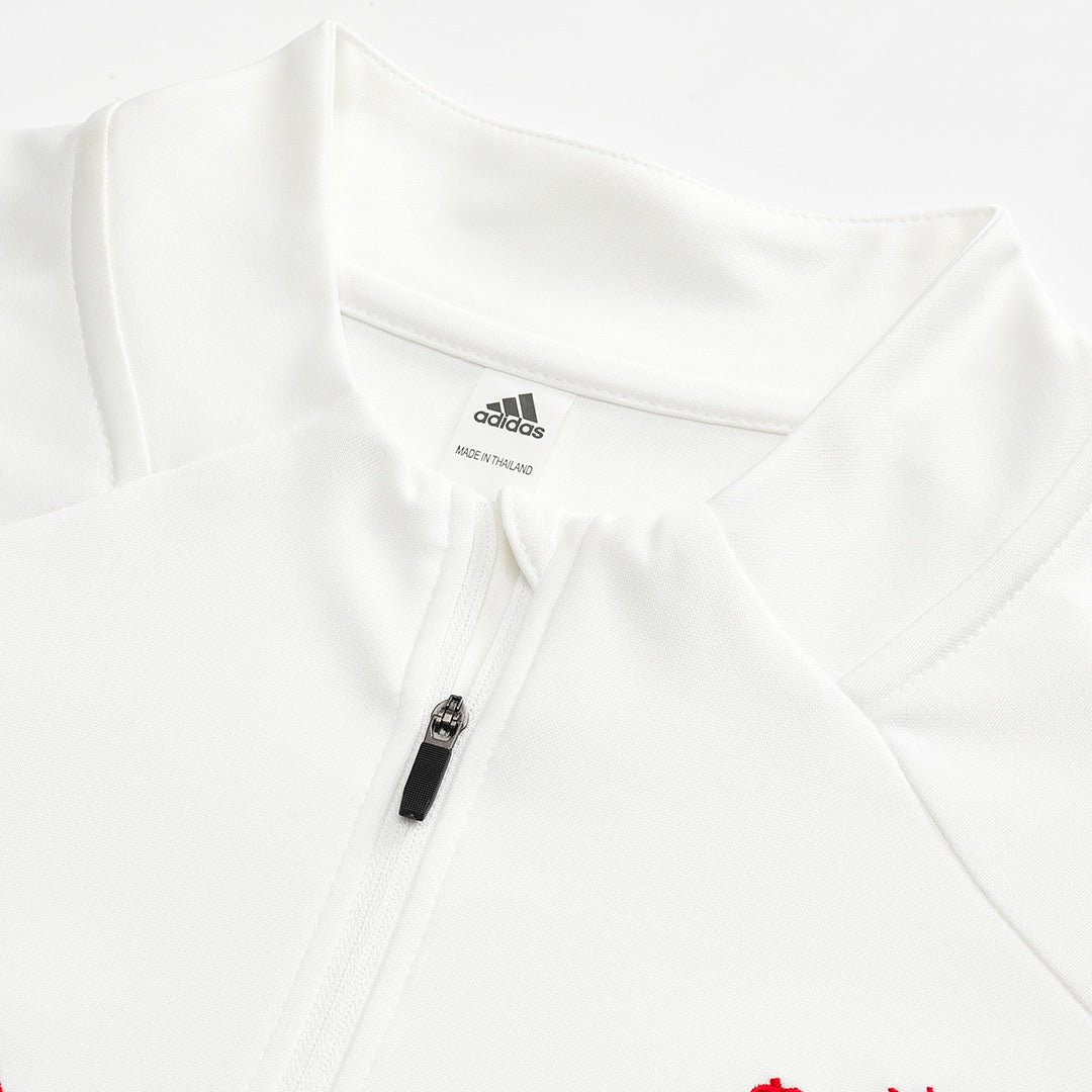 Męski dres treningowy z bluzą rozpinaną Liverpool 2025/26 biały