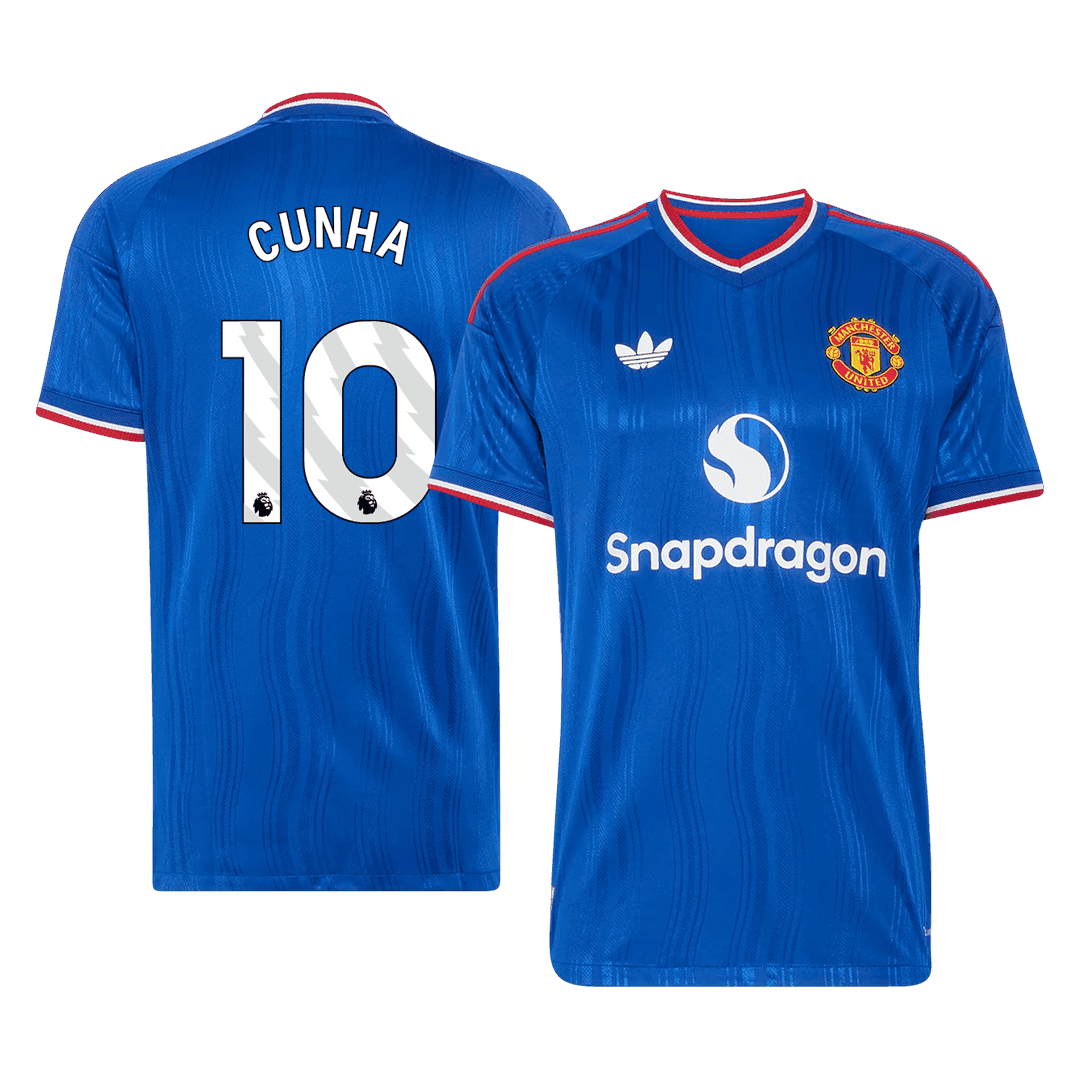 Koszulka piłkarska w wersji zawodniczej Manchester United 2026/27 wyjazdowa CUNHA #10