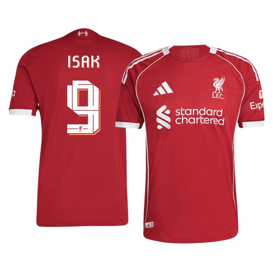Koszulka piłkarska w wersji zawodniczej Liverpool UCL 2025/26 domowa ISAK #9