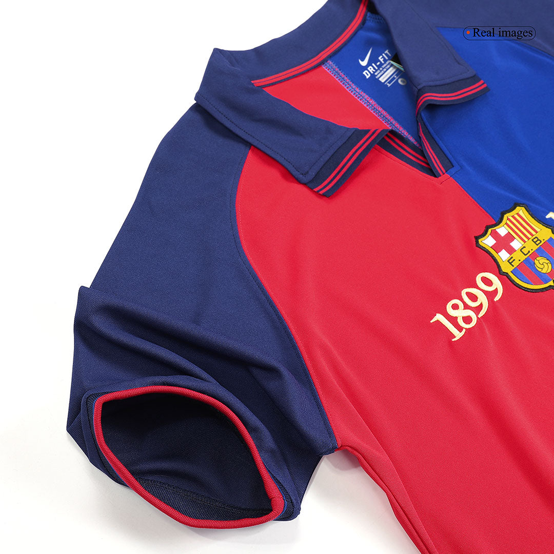 Koszulka piłkarska retro FC Barcelona 1999/00 domowa 100th Anniversary KLUIVERT #9 - Kibula